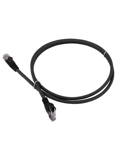 Патч-корд LANMASTER LSZH UTP кат.5e, 0.3 м, черный LANMASTER LAN-PC45/U5E-0.3-BK в Новороссийске Патчкорды (медные) Pintop.ru