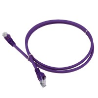 Патч-корд LANMASTER LSZH UTP кат.5e, 0.3 м, фиолетовый LANMASTER LAN-PC45/U5E-0.3-VI