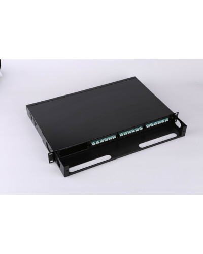 Бокс 19 на 4 кассеты MPO, 1U, черный LANMASTER LAN-FOBM-4MCS-1U в Новороссийске Кросс оптический Pintop.ru