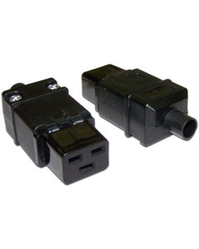 Вилка Lanmaster LAN-IEC-320-C19 IEC 60320 C19 16A 250V black в Новороссийске Коммутационные изделия Pintop.ru