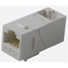 Повторитель портов RJ-45, неэкранированный, 90 градусов, кат.5E, формата Keystone, белый LANMASTER LAN-KCP45U5E/90-WH