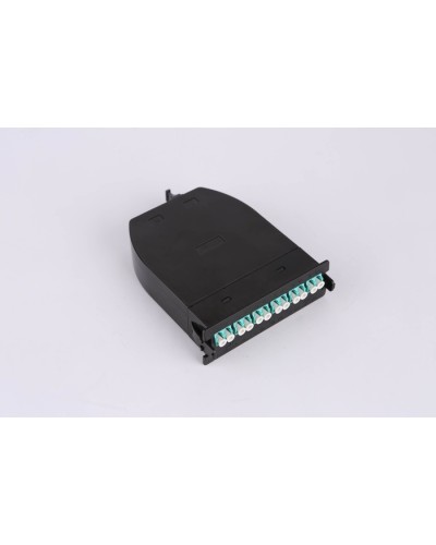 MPO кассета OM3, 12xLC, тип B, низкие потери, черная LANMASTER LAN-MCSB-1M-12LC/OM3 в Новороссийске Коннекторы Pintop.ru