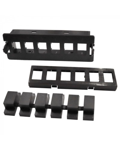 Вставка на 6 MPO адаптеров на место MPO кассеты LANMASTER (LAN-MCSP-6MPO) в Новороссийске Патч-корды оптические Pintop.ru