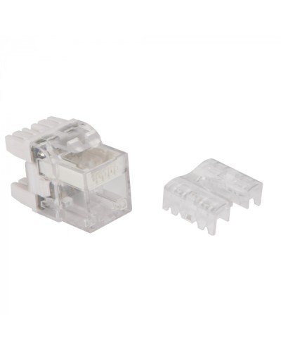Модуль Keystone, RJ45, кат.6, UTP, 180 градусов, с индикатором, белый LANMASTER LAN-OKi45U6/180 в Новороссийске Коннекторы Pintop.ru