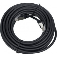 Патч-корд LSZH FTP кат.6A, 10 м, черный LANMASTER LAN-PC45/S6A-10-BK