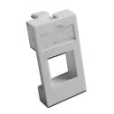 Вставка 22.5x45 без шторок для Кейстоуна LANMASTER LAN-SIP-22R-WH