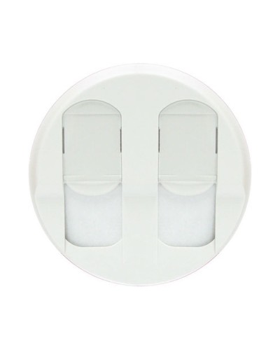 Лицевая панель для розеток 2хRJ45 белый Celiane Legrand 068252 в Новороссийске Аксессуары для кабель-канала Pintop.ru