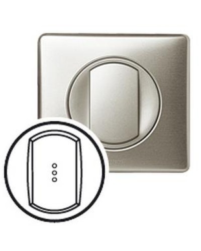 Лицевая панель для выключателя с индикацией титан Celiane Legrand 068303 в Новороссийске Аксессуары для кабель-канала Pintop.ru