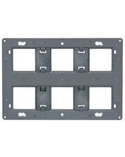 Суппорт Mosaic на 2x6, 2x8 или 2x3x2 модулей LEGRAND 080266 в Новороссийске Аксессуары для кабель-канала Pintop.ru