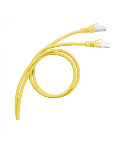 Патч-корд S/FTP, cat. 6а, PVC, 1м, желтый Legrand (051780) в Новороссийске Патчкорды (медные) Pintop.ru