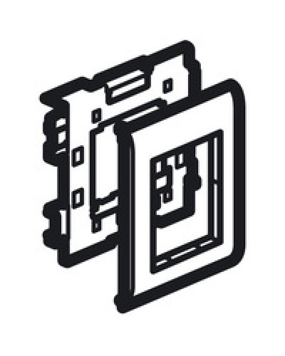 Суппорт Mosaic на 2 модуля 110 мм METRA Legrand (638086) в Новороссийске Аксессуары для кабель-канала Pintop.ru