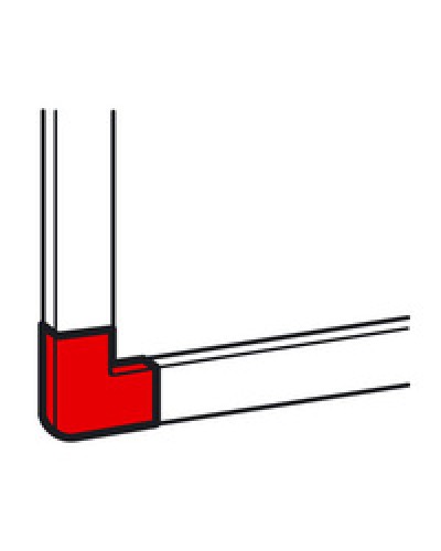 Угол плоский для кабель-канала METRA 24x14 Legrand (638133) в Новороссийске Аксессуары для кабель-канала Pintop.ru