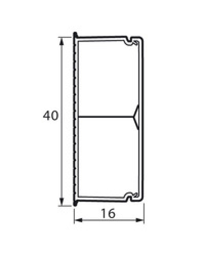 Кабель-канал с перегородкой METRA 40x16 Legrand (638195) в Новороссийске Кабель-канал Pintop.ru