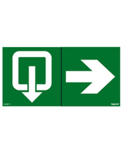 Пиктограмма 100х200 эвакуация стрелка Legrand 661671 в Новороссийске Дополнительное оборудование для ОПС Pintop.ru