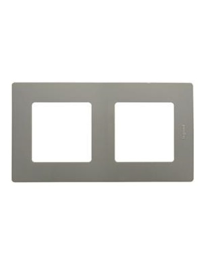 Рамка 2 поста Etika светлая галька Legrand 672522 в Новороссийске Аксессуары для кабель-канала Pintop.ru