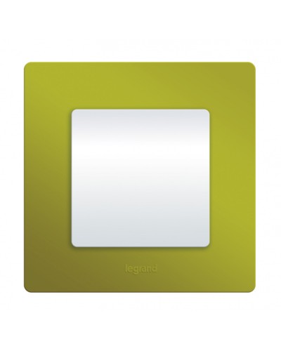 Рамка 1 пост Etika зеленый папоротник Legrand 672541 в Новороссийске Аксессуары для кабель-канала Pintop.ru