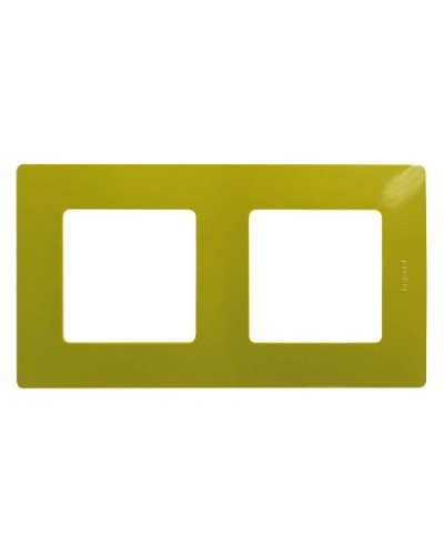Рамка 2 поста Etika зеленый папоротник Legrand 672542 в Новороссийске Аксессуары для кабель-канала Pintop.ru