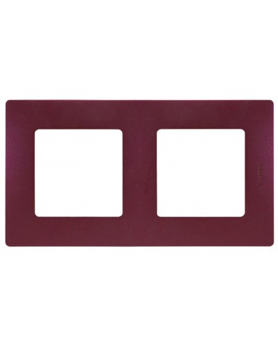 Рамка 2 поста Etika сливовый Legrand 672562 в Новороссийске Аксессуары для кабель-канала Pintop.ru
