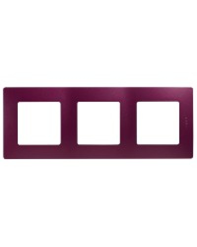 Рамка 3 поста Etika сливовый Legrand 672563 в Новороссийске Аксессуары для кабель-канала Pintop.ru