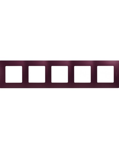 Рамка 5 постов Etika сливовый Legrand 672565 в Новороссийске Аксессуары для кабель-канала Pintop.ru