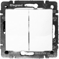 Переключатель на два направления двухклавишный Valena 10 AX 250 В белый Legrand 774408