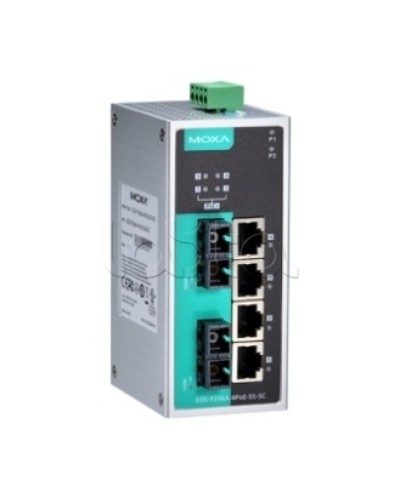 Коммутатор PoE 6-портовый Moxa EDS-P206A-4PoE-MM-SC в Новороссийске Коммутаторы Pintop.ru
