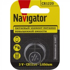 Элемент питания Navigator 93 825 NBT-CR1220-BP1