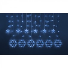 Гирлянда Navigator 95 122 NGF-D032-03 (бахрома звезды и снежинки Blue 2.5*1м IP2