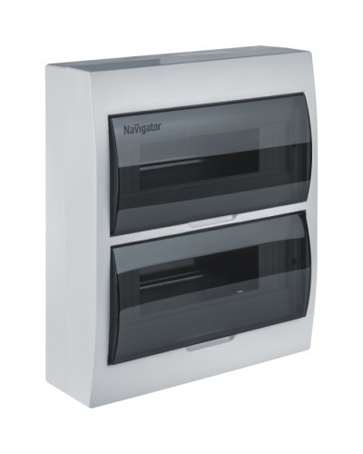 Коробка Navigator 93 799 NSS-DBW-24-WH-IP41 в Новороссийске Боксы для автоматов Pintop.ru