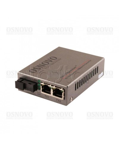 Медиаконвертер Fast Ethernet OSNOVO OMC-100-21S5a в Новороссийске Медиаконвертеры Pintop.ru
