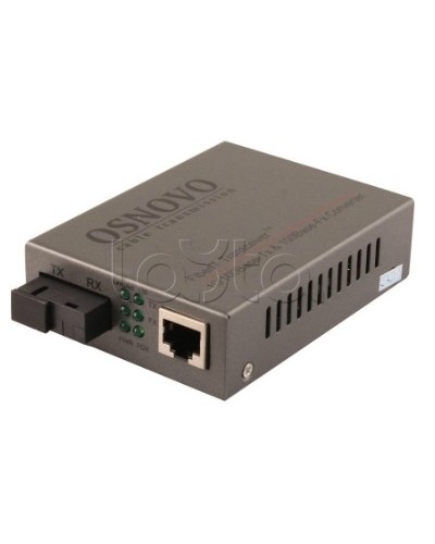 Медиаконвертер оптический OSNOVO OMC-100-21S5b в Новороссийске Медиаконвертеры Pintop.ru