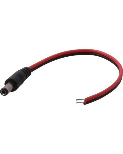 Разъем питания DC штекер 2,5х5,5мм с проводом 20 см REXANT 14-0324 в Новороссийске Коннекторы и разъемы Pintop.ru