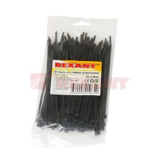 Хомут-стяжка нейлоновый 4х150 мм чёрный (100шт/уп) REXANT 07-0151-4