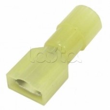 Клемма плоская полностью изолированная 4-6 мм² (КППИн гнездо - 6.6мм) (100шт/уп) REXANT 08-0652