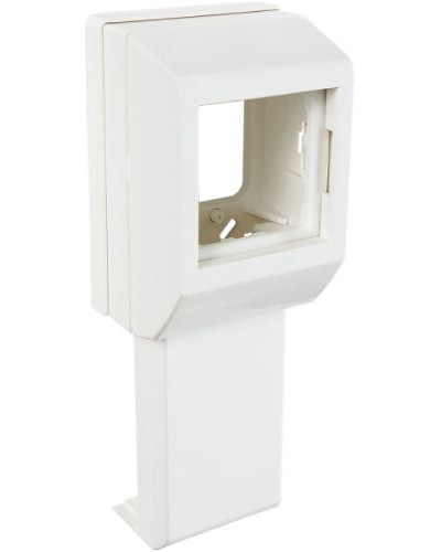 Суппорт с рамкой на 1 пост (45х45) вдоль профиля универсальный SPL 020007S в Новороссийске Аксессуары для кабель-канала Pintop.ru