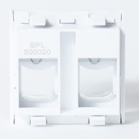 Лицевая панель45x45 мм, для 2 модулей Keystone SPL (500020)