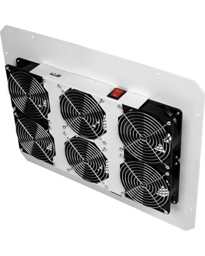 Панель вентиляционная с 6 вентиляторами TLK TLK-FAN6-BK в Новороссийске Вентиляторные модули Pintop.ru