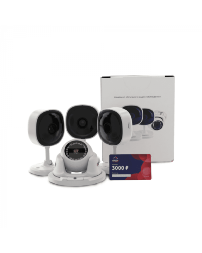 Комплект облачного видеонаблюдения TRASSIR 4TR1Cloud3000 в Новороссийске IP-камеры Pintop.ru
