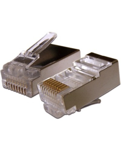 Коннектор RJ45 STP 8P8C, cat.6 TWT TWT-PL45/S-8P8C-6 в Новороссийске Коннекторы и разъемы Pintop.ru