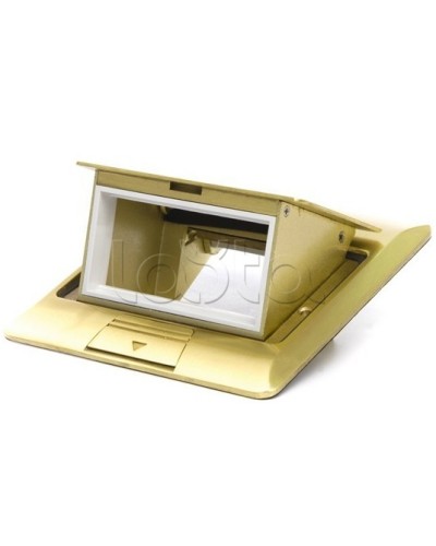 Люк в пол на 1.5 модуля (45х45мм), латунь Экопласт 70016 в Новороссийске Системы лючков и колонн Pintop.ru