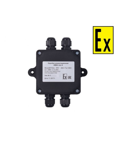 Коробка Эрвист КВМК Exi - П 101004 в Новороссийске Комутационные взрывозащищенные коробки Pintop.ru