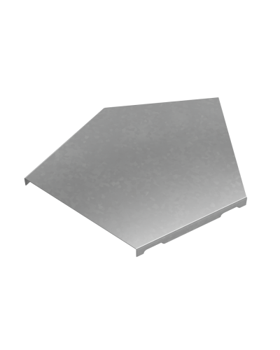 Крышка горизонтального угла 45 гр. 150 мм ПЛЮС HD КМ-Профиль (KGLplus45-150 HD) в Новороссийске Аксессуары для лотков Pintop.ru