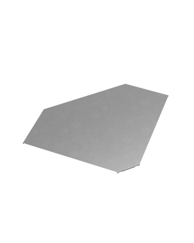 Крышка горизонтального угла 90 гр. 600 мм ПЛЮС КМ-Профиль (KGLplus90-600) в Новороссийске Аксессуары для лотков Pintop.ru