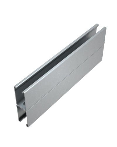 Страт-профиль двойной 41х72 L2500 мм s:1,5 HD85 КМ-профиль (2STP41-72-2500 HD85) в Новороссийске Аксессуары для лотков Pintop.ru