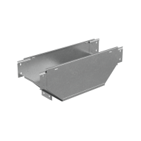 Т-ответвитель переходник 100х150-600 мм верт. c разворотом трассы на 90 гр. "ПЛЮС" (нижняя часть больше исходной) HD85 КМ-профиль (TDPVplus90-100-150-600 HD85)