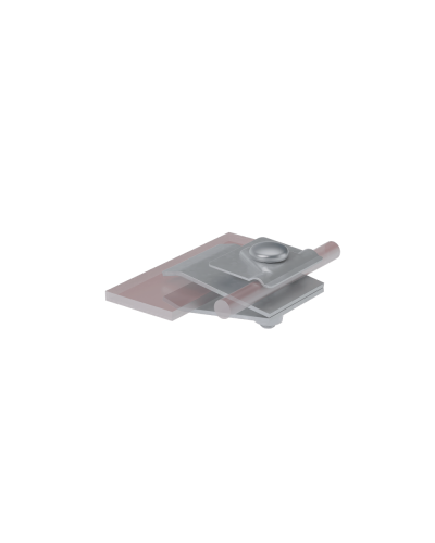 Фальцевый держатель H60 мм для прутка Ø 5-10 мм HD КМ-Профиль (FD-H60-D5-10 HD) в Новороссийске Монтажные материалы Pintop.ru