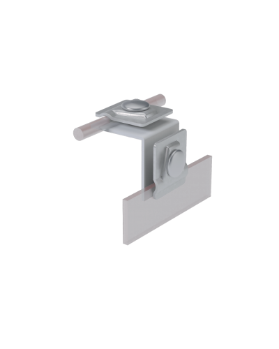 Фальцевый держатель H50 мм для прутка Ø 5-10 мм TD КМ-Профиль (FD-H50-D5-10 TD) в Новороссийске Монтажные материалы Pintop.ru