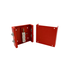 Коробка распределительная огнестойкая КРОПС, IP41, габаритные размеры 130х130х40 мм, для кабелей сечением до 4 мм2, 6 клемм КМ-Профиль (FRJB-KM-ST2-4-06-КРОПС-IP41)