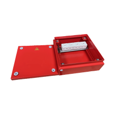 Коробка распределительная огнестойкая КРОПС, IP65, габаритные размеры 150х150х80 мм, для кабелей сечением до 4 мм2, 6 клемм КМ-Профиль (FRJB-KM-ST5-4-06-КРОПС-IP65)