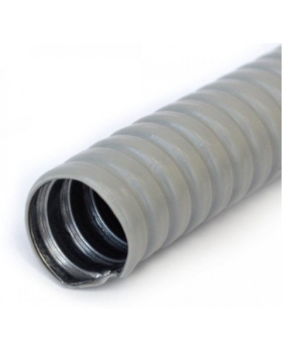 Металлорукав в ПВХ оболочке серый Р3-ЦП-НГ-20 (50м/уп) Промрукав (PR04.0472) в Новороссийске Металлорукав Pintop.ru